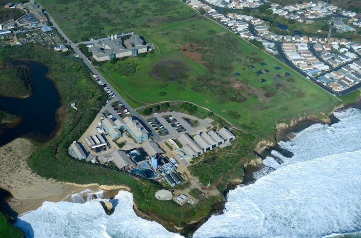 aerial image of the Coastal Science Campus